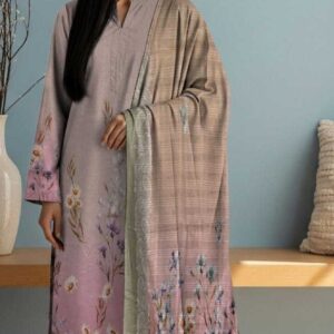 Sana Noor Digital Doriya Lawn – Mauve Mist 04