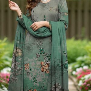 Sana Noor Digital Printed Airjet – Emerald Green 06